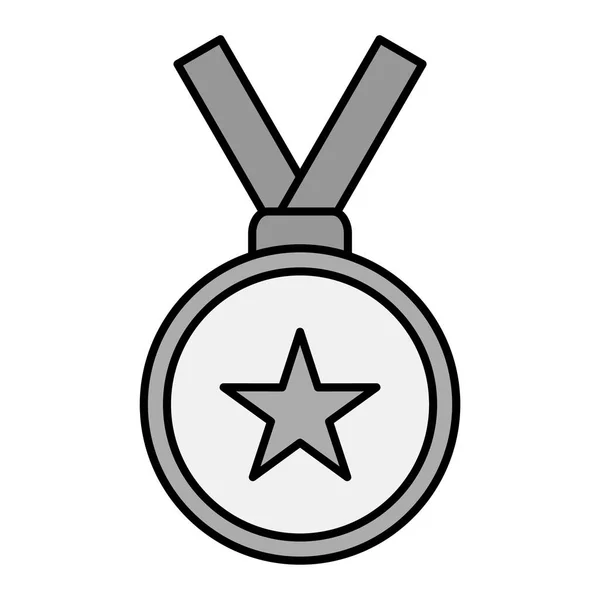 メダルアイコン ウェブ用の賞のベクトルアイコンの概略図 — ストックベクタ
