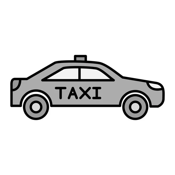 Ilustración Vector Taxi Car Icon — Archivo Imágenes Vectoriales