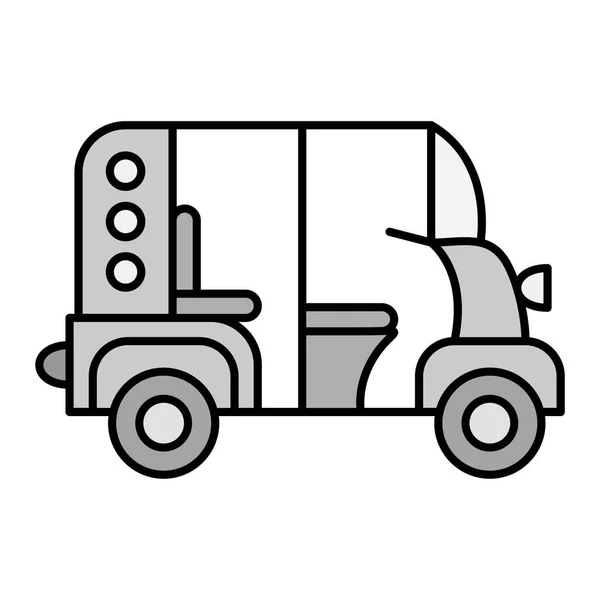 Rikshaw Icon Vector Illustration —  Vetores de Stock
