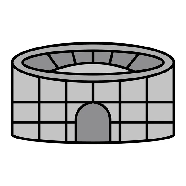 Allo Stadio Web Icon Design Semplice — Vettoriale Stock