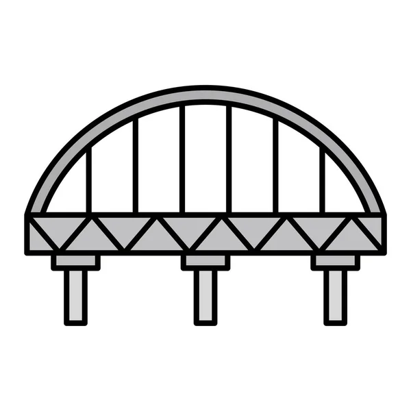 Vecteur Icône Pont Signe Fin Illustration Symbole Contour Isolé — Image vectorielle