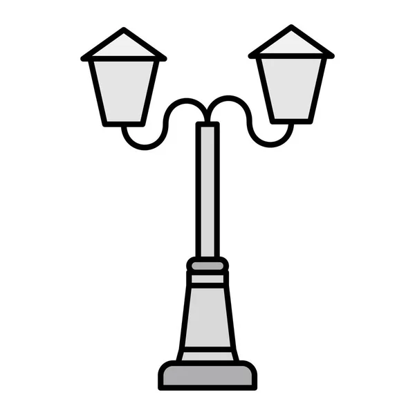 Pouliční Lampa Moderní Ikona Vektor Ilustrace — Stockový vektor