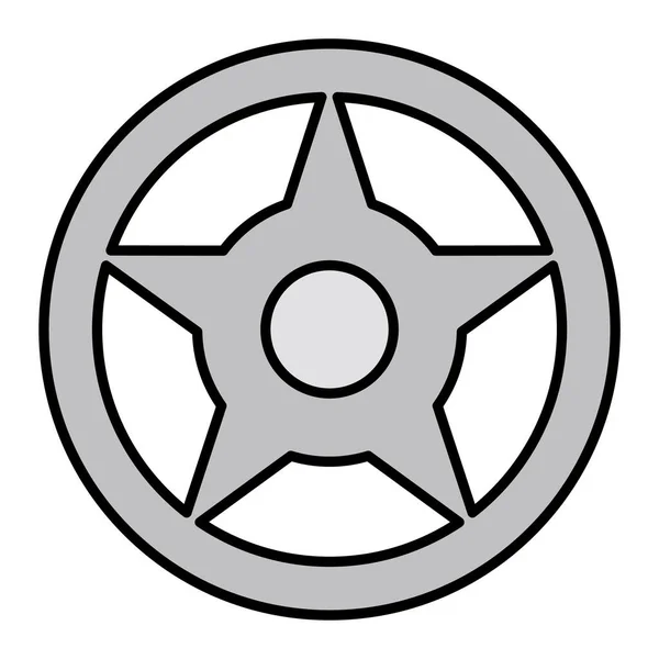 Wheel Modern Icon Vector Illustration — Stockový vektor