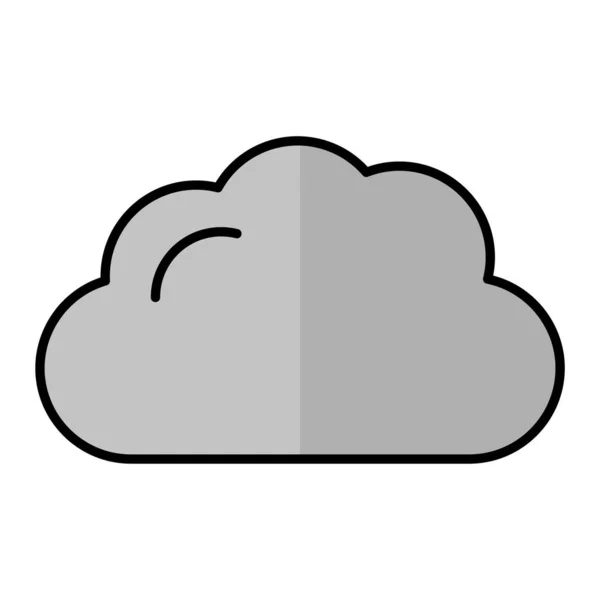Cloud Modern Icon Vector Illustration —  Vetores de Stock
