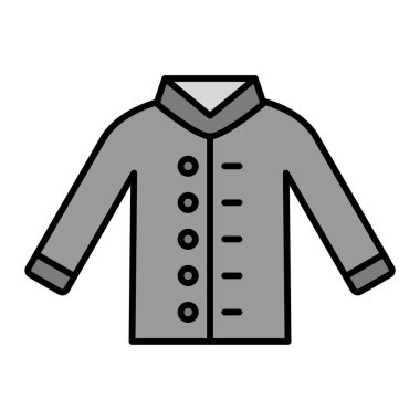 Ceket modern ikon vektör illüstrasyonu