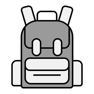 sırt çantası modern simge vektör çizimi