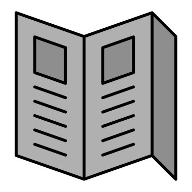 Broşür modern ikon vektör çizimi