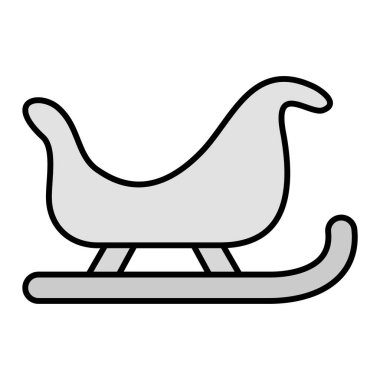 Kızak modern simge vektör illüstrasyonu