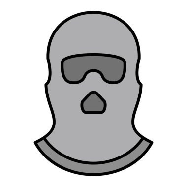 Kar maskesi modern ikon vektör çizimi