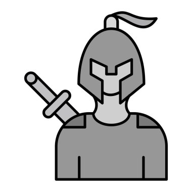 Karakter modern simge vektör illüstrasyonu