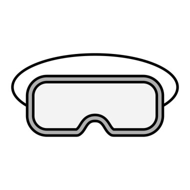 Vr Gözlükleri modern simge vektör çizimi