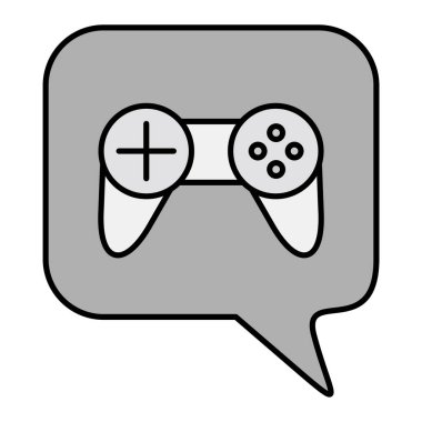 Oyun Sohbeti modern ikon vektör çizimi