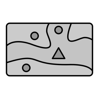 Oyun Haritası vektör çizimi. Web simgesi