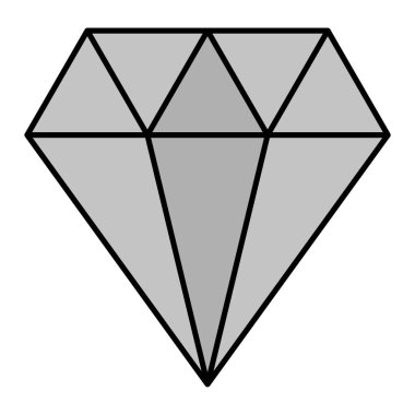 Elmas simgesi vektör illüstrasyonu