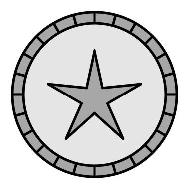 Yıldız. Web simgesi basit illüstrasyon