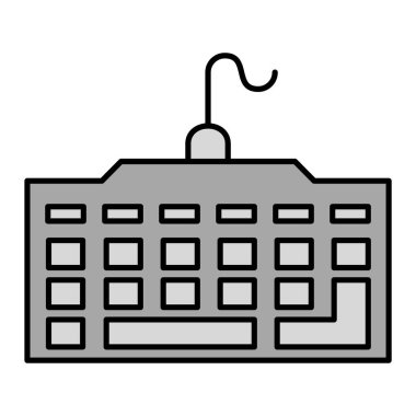 Oyun Klavyesi vektör illüstrasyonu 