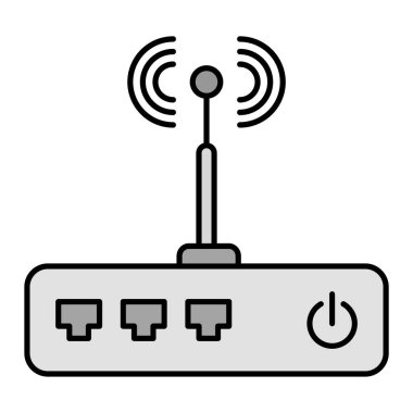 kablosuz yönlendirici vektör illüstrasyonu 