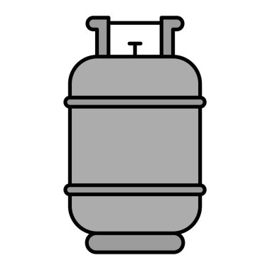 Gas Cylinder. web icon vector illustration
