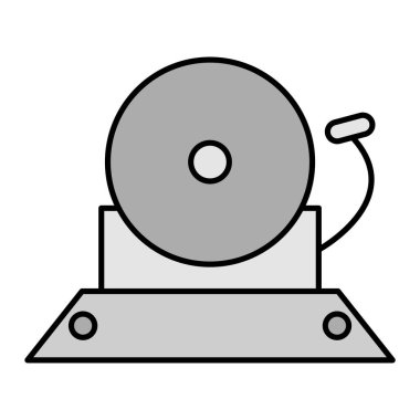 Yangın Alarmı simgesinin vektör çizimi