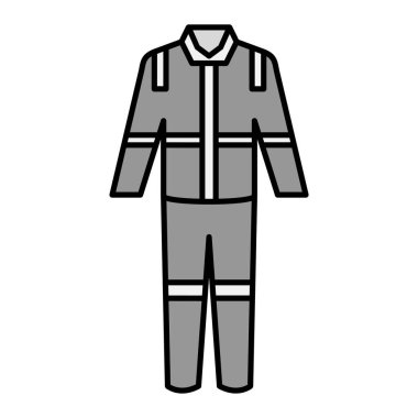 İtfaiyeci Üniforması ikon vektör çizimi 