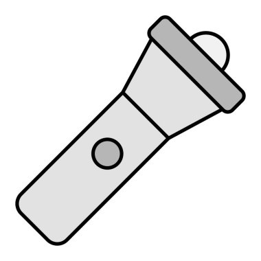 fener ikonu. Web için basit meşale vektör simgeleri çizimi