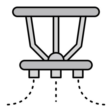 Fıskiye vektör simgesi beyaz arkaplanda izole edildi