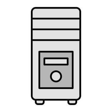 Bilgisayar Davasının vektör illüstrasyonu