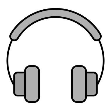 Kulaklık. Web simgesi basit tasarım