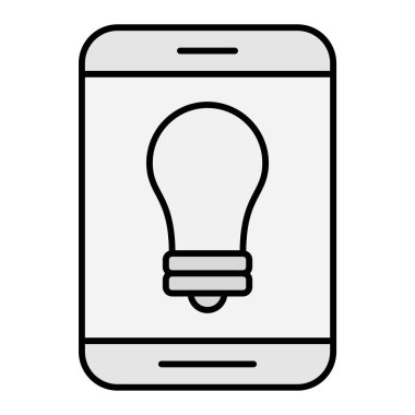 Cep telefonu simgesi, vektör illüstrasyonu