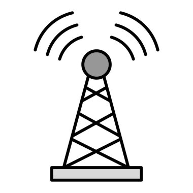 anten simgesi vektör illüstrasyonu