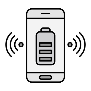 Akıllı telefon ve simge. akıllı hücre aygıtı vektör sembolü ve bonus simgelerini özetle