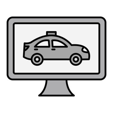 araba servis simgesi vektör illüstrasyonu