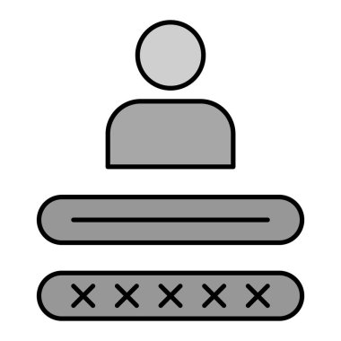 kullanıcı. Web simgesi basit illüstrasyon