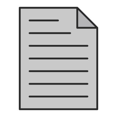 belge simgesi, vektör çizimi