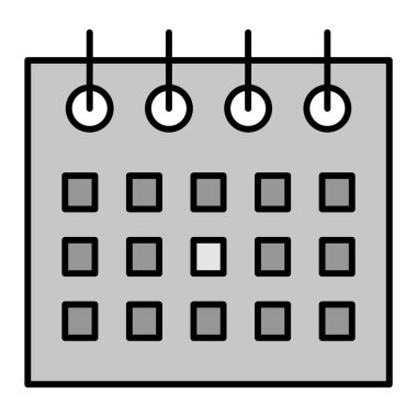 Takvim simgesi vektör illüstrasyonu