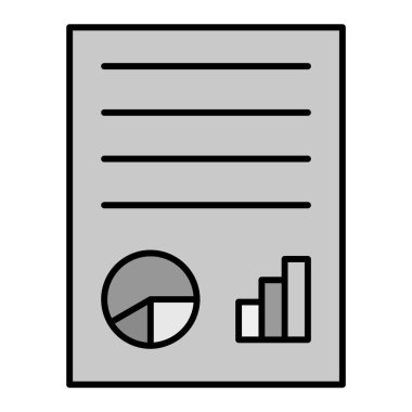 rapor simgesi vektör illüstrasyonu