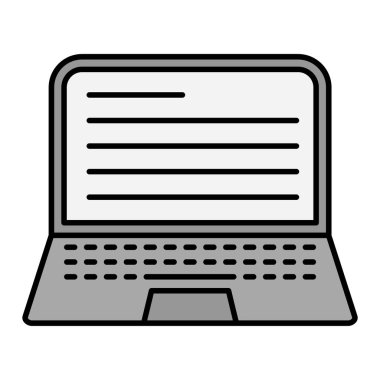 Dizüstü bilgisayar vektör illüstrasyon tasarımı 