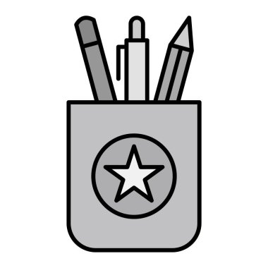 kırtasiye simgesi vektör illüstrasyonu 