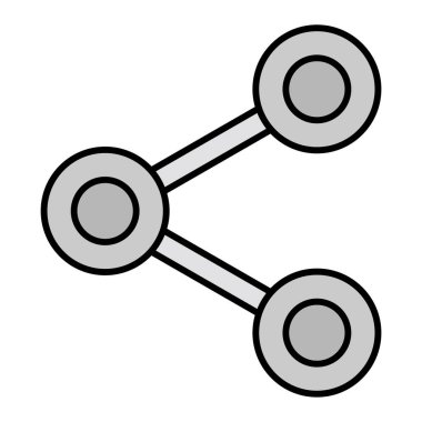 Paylaş. Web simgesi basit illüstrasyon