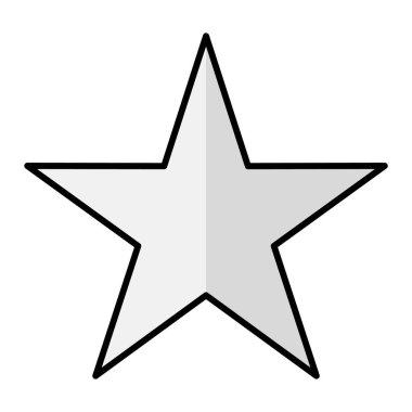 yıldız simgesi, vektör çizimi