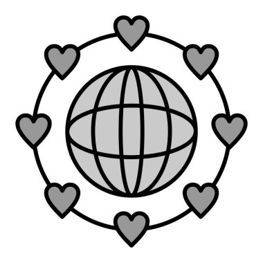 barış simgesi vektör çizim tasarım 