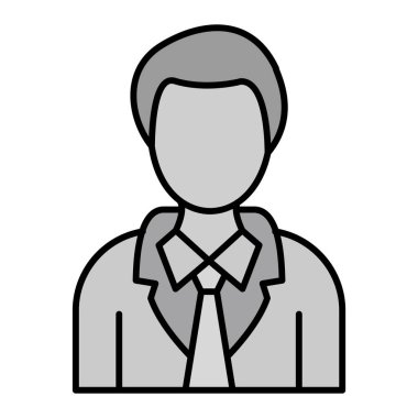 Diplomat simgesi. vektör illüstrasyonu 