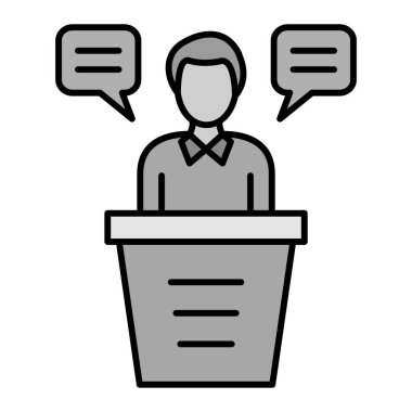 Konuşma kabarcığı vektör çizimi olan insanlar