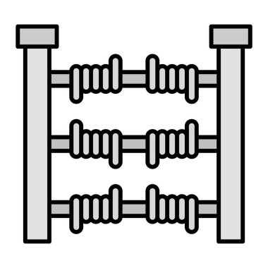 Sınır simgesi vektör illüstrasyonu 