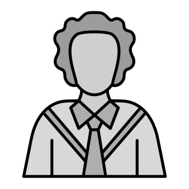  Magistrate vektör düz simge 