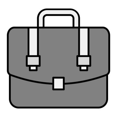 Çanta. Web simgesi basit illüstrasyon