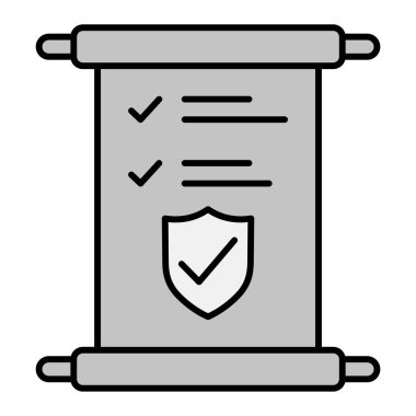 belge simgesi. Web için pano vektör simgelerinin özet çizimi 