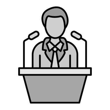 Politikacı vektör illüstrasyon tasarımı