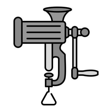 Et Öğütücü simgesinin vektör illüstrasyonu 