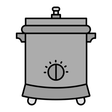 Derin Fryer. vektör illüstrasyonu 